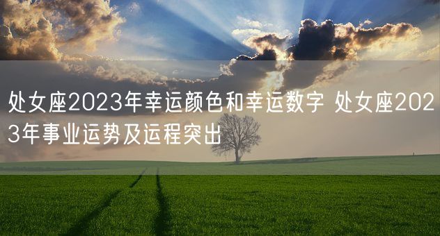 处女座2023年幸运颜色和幸运数字 处女座2023年事业运势及运程突出(图1)