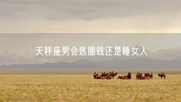 天秤座男会选圈钱还是睡女人(图1)