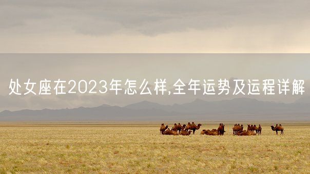 处女座在2023年怎么样,全年运势及运程详解(图1)