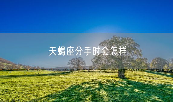 天蝎座分手时会怎样(图1)