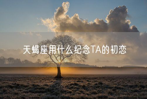 天蝎座用什么纪念TA的初恋(图1)