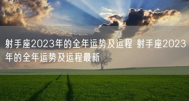 射手座2023年的全年运势及运程 射手座2023年的全年运势及运程最新(图1)