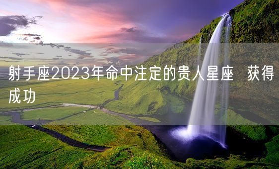 射手座2023年命中注定的贵人星座  获得成功(图1)