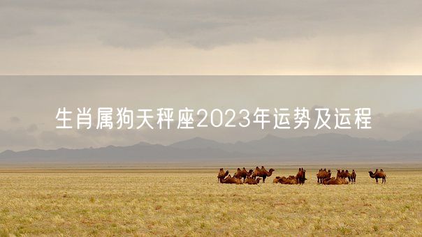 生肖属狗天秤座2023年运势及运程(图1)