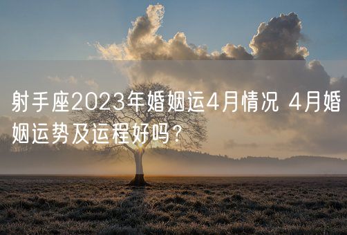 射手座2023年婚姻运4月情况 4月婚姻运势及运程好吗？(图1)