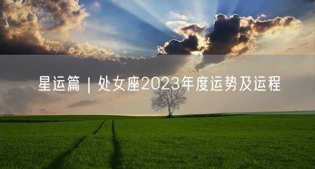 星运篇｜处女座2023年度运势及运程(图1)