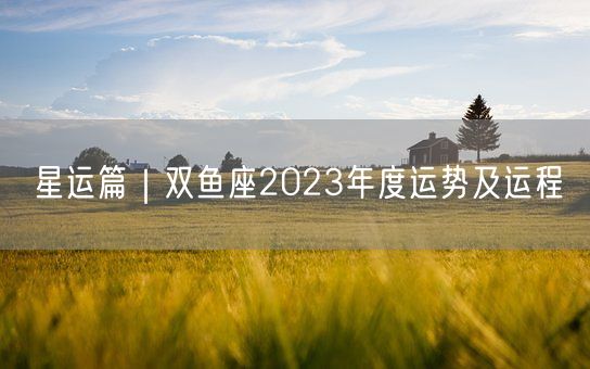 星运篇｜双鱼座2023年度运势及运程(图1)