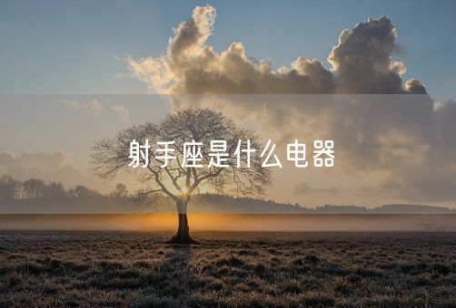 射手座是什么电器(图1)