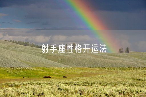 射手座性格开运法(图1)