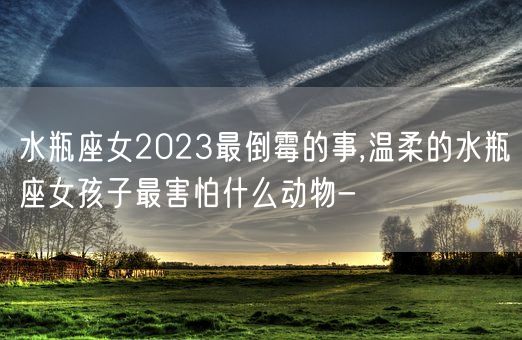 水瓶座女2023最倒霉的事,温柔的水瓶座女孩子最害怕什么动物-(图1)