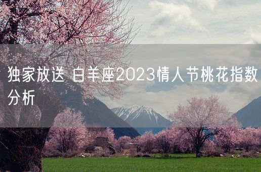 独家放送 白羊座2023情人节桃花指数分析(图1)