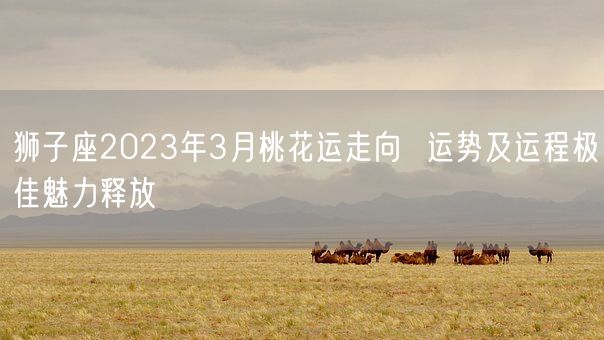 狮子座2023年3月桃花运走向  运势及运程极佳魅力释放(图1)