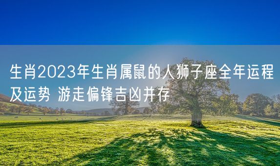 生肖2023年生肖属鼠的人狮子座全年运程及运势 游走偏锋吉凶并存(图1)