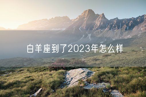 白羊座到了2023年怎么样(图1)