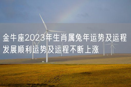 金牛座2023年生肖属兔年运势及运程 发展顺利运势及运程不断上涨(图1)