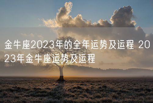 金牛座2023年的全年运势及运程 2023年金牛座运势及运程(图1)