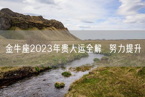 金牛座2023年贵人运全解  努力提升(图1)