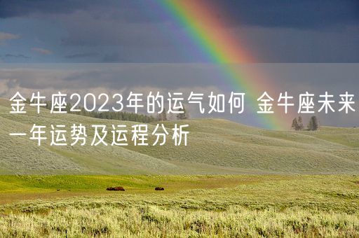 金牛座2023年的运气如何 金牛座未来一年运势及运程分析(图1)