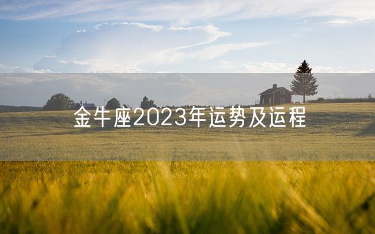 金牛座2023年运势及运程(图1)