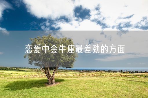 恋爱中金牛座最差劲的方面(图1)