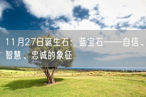 11月27日诞生石：蓝宝石——自信、智慧、忠诚的象征(图1)