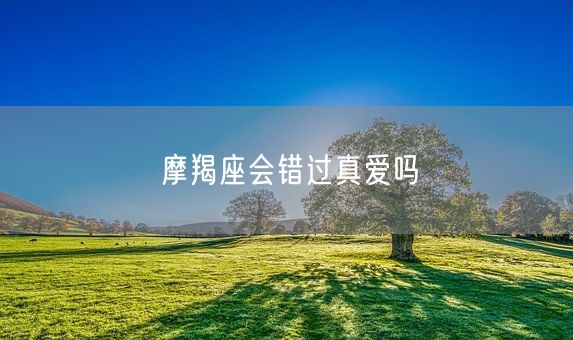 摩羯座会错过真爱吗(图1)