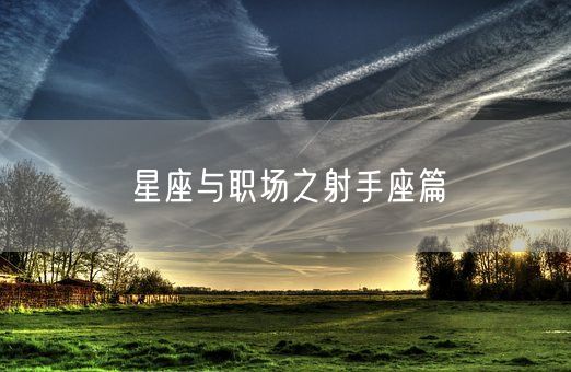 星座与职场之射手座篇(图1)