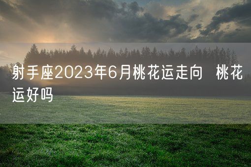 射手座2023年6月桃花运走向  桃花运好吗(图1)