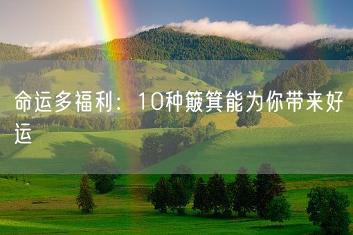 命运多福利：10种簸箕能为你带来好运(图1)