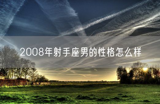 2008年射手座男的性格怎么样(图1)