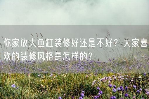 你家放大鱼缸装修好还是不好？大家喜欢的装修风格是怎样的？(图1)