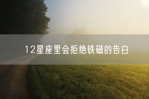 12星座里会拒绝铁磁的告白(图1)