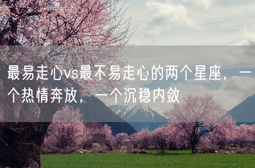 最易走心vs最不易走心的两个星座,一个热情奔放,一个沉稳内敛(图1) 最易走心vs最不易走心的两个星座,一个热情奔放,一个沉稳内敛(图1)