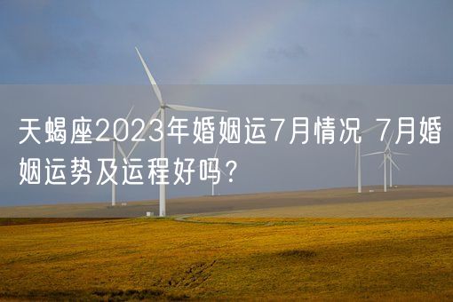 天蝎座2023年婚姻运7月情况 7月婚姻运势及运程好吗？(图1)