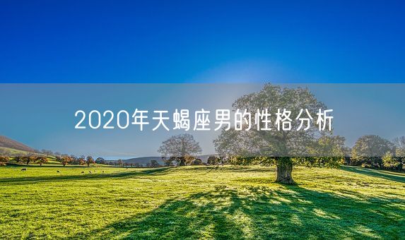 2020年天蝎座男的性格分析(图1)