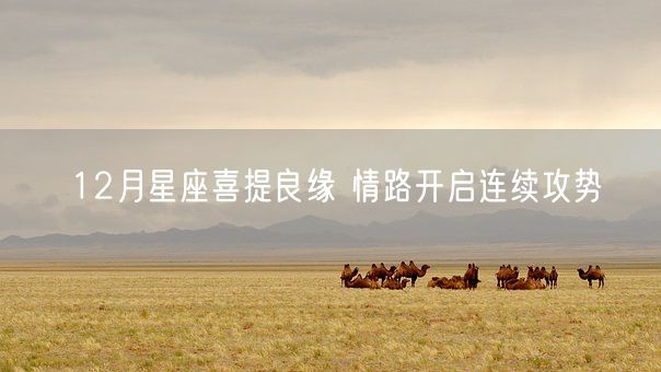 12月星座喜提良缘 情路开启连续攻势(图1)