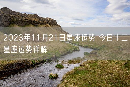 2023年11月21日星座运势 今日十二星座运势详解(图1)