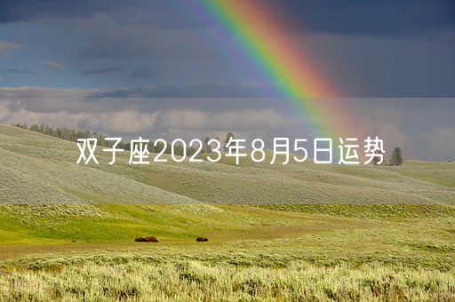 双子座2023年8月5日运势(图1)