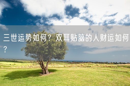 三世运势如何？双耳贴脑的人财运如何？(图1)