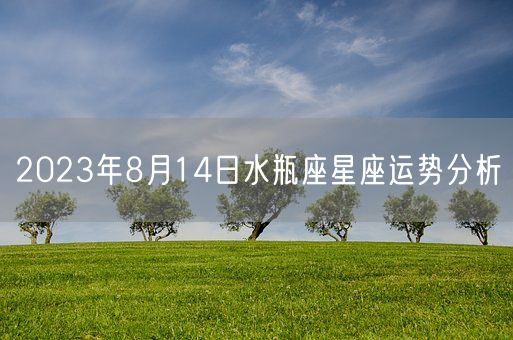 2023年8月14日水瓶座星座运势分析(图1)