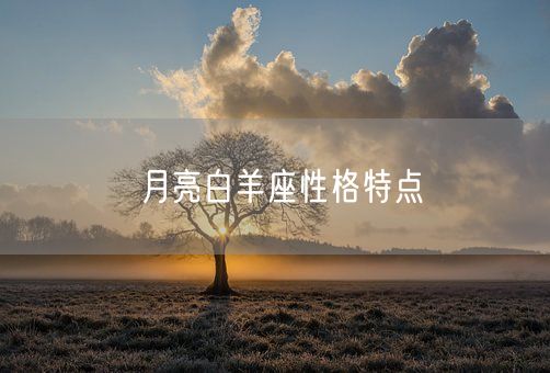 月亮白羊座性格特点(图1)