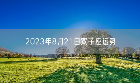 2023年8月21日双子座运势(图1)