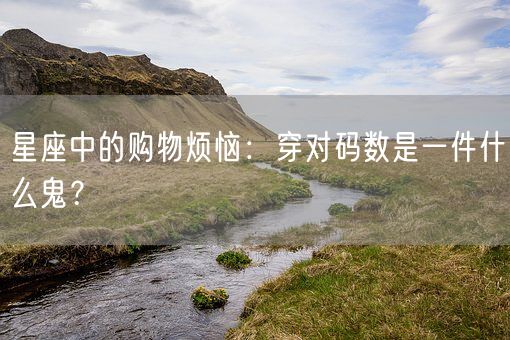 星座中的购物烦恼：穿对码数是一件什么鬼？(图1)