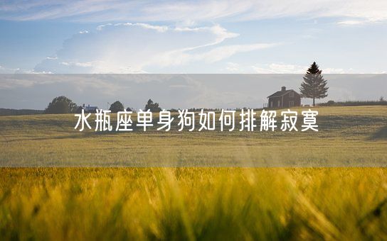 水瓶座单身狗如何排解寂寞(图1)