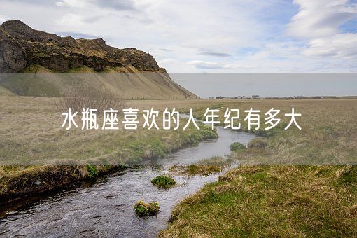 水瓶座喜欢的人年纪有多大(图1)