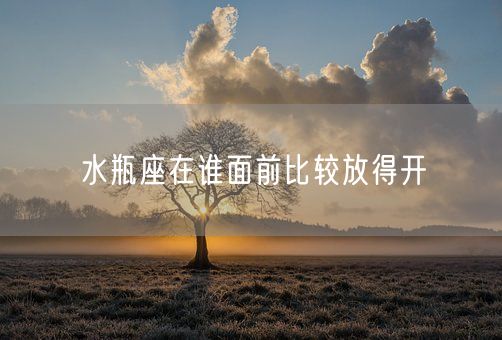 水瓶座在谁面前比较放得开(图1)