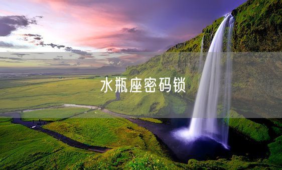 水瓶座密码锁(图1)