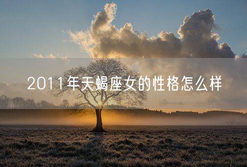 2011年天蝎座女的性格怎么样(图1)