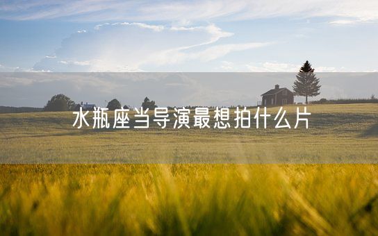 水瓶座当导演最想拍什么片(图1)