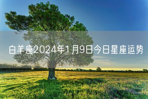 白羊座2024年1月9日今日星座运势(图1)